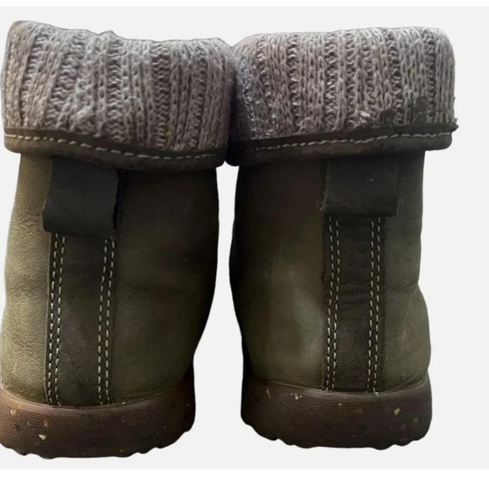 Chaco Barbary Ivy Leather Wool Collar Lace Up Outdoor Boots Women’s 6.5